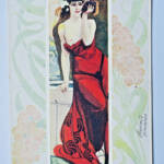 Jugendstil-Postkartenkünstler - Symbolische Monate