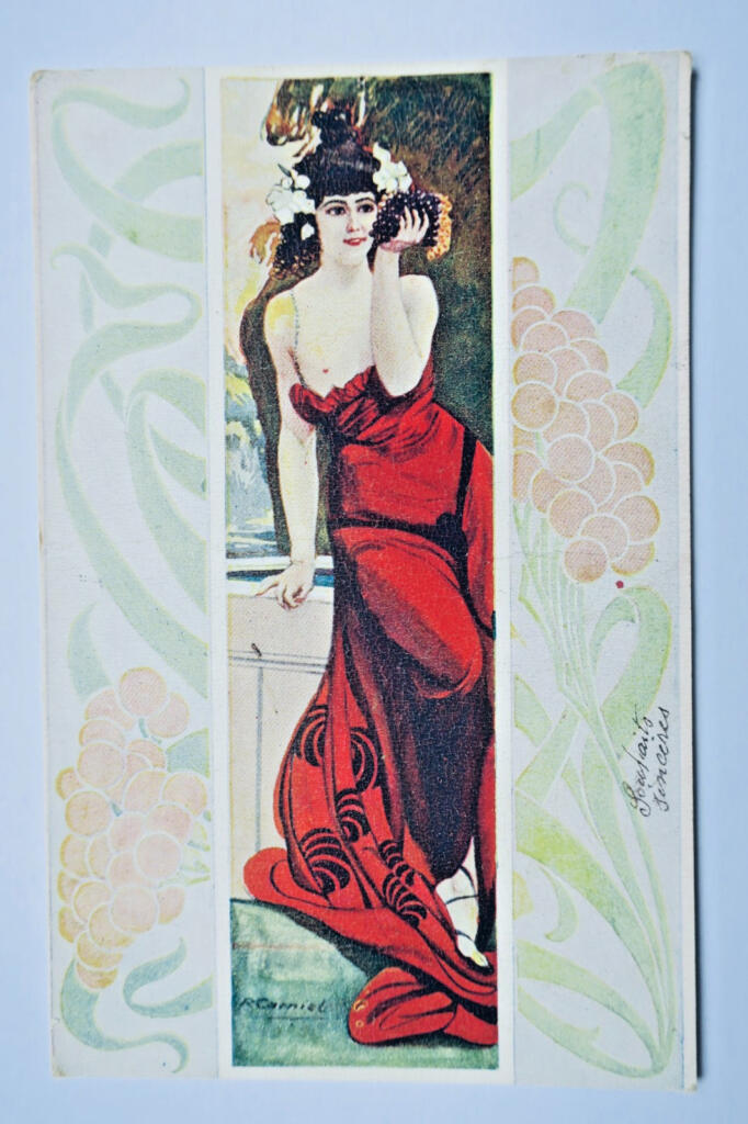 CARNIEL MAITRES DE LA CARTE POSTALE MOIS SYMBOLIQUES ART NOUVEAU série B n°1,2