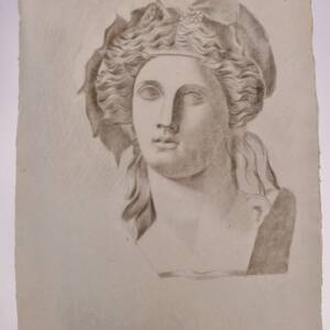 Fusain original 47,5 x 61 cm.