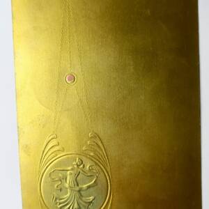 Belle époque ART NOUVEAU dorée et gaufrée