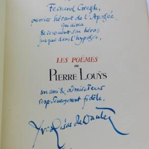Pierre Louÿs Les poëmes de Pierre Louÿs 1887-1924 LE DANTEC