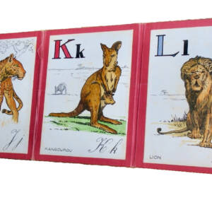 ABCédaire R. Hofer 1933 27 planches cartonnées coloriés à la main