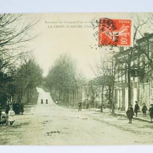 ENVIRONS DE LAROQUE Vue Animée de LA CROIX-BLANCHE Côté Nord 1908