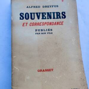 DREYFUS, A. Souvenirs et correspondance. 1936