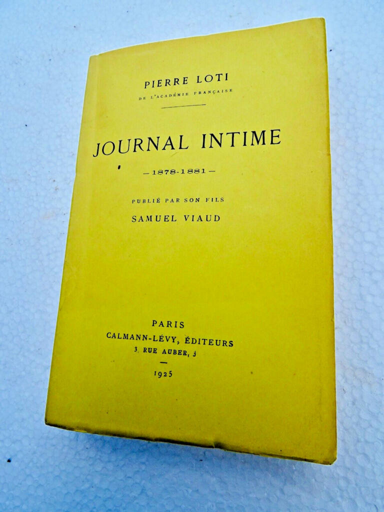LOTI Pierre. Journal intime 1878-1881 EO