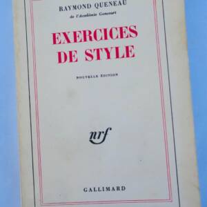 Queneau Raymond Exercices de style. Gallimard 1979