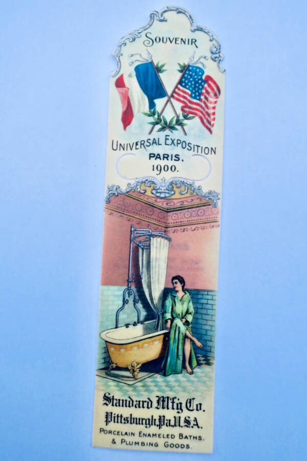 Marques-pages souvenirs universal exposition 1900 Paris standard Porcelain
