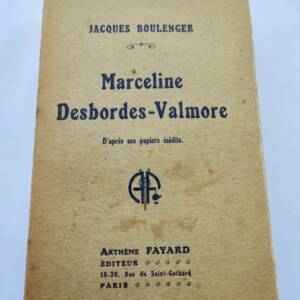 Marceline Desbordes-Valmore d'après ses papiers inédit + envoi