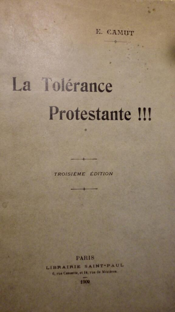 Protestantische Toleranz im Jahr 1909