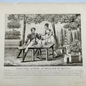 Gravure galande sur acier 38 x 31 cm.