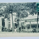 Luchon la gare et le café Riche
