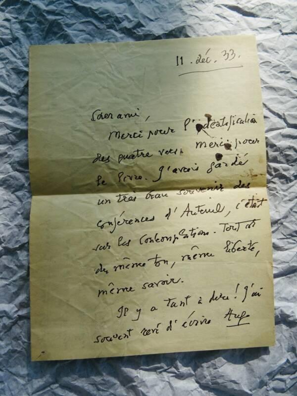 Autographes Brief von HALEVY