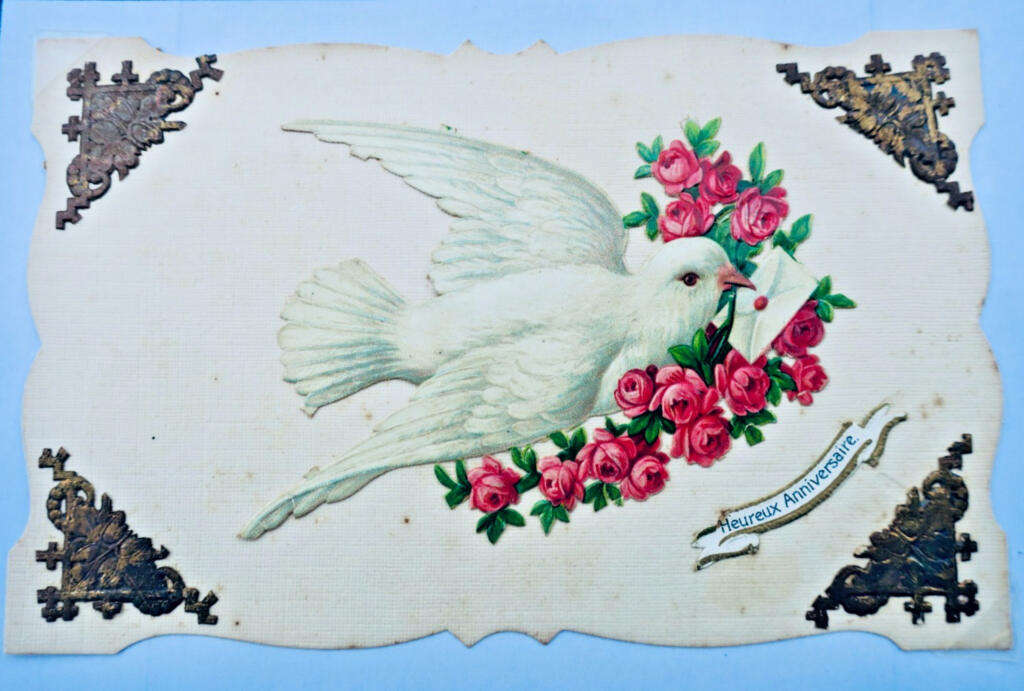 Colombe BELLE EPOQUE heureux anniversaire 1905