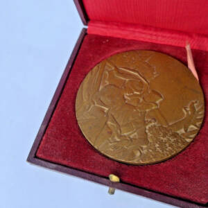 TOULET Paul Jean Médaille bronze 67 mm. signée Mérelle