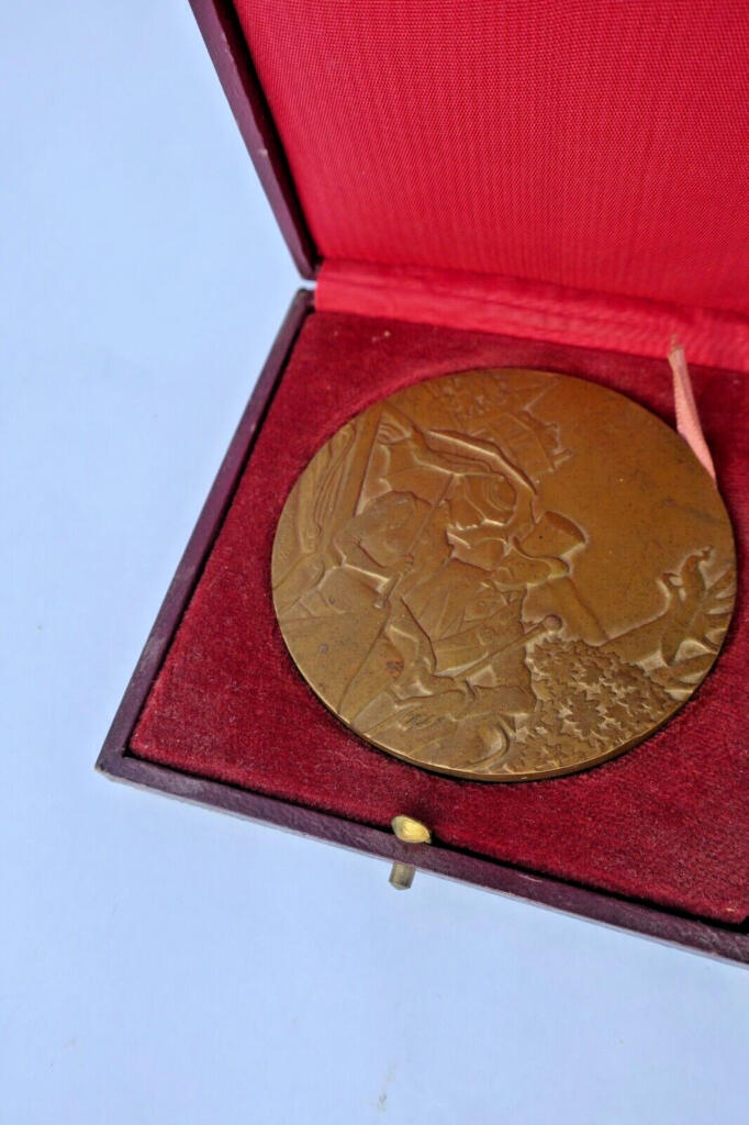 Bronze Medal 67mm, Signed Mérelle