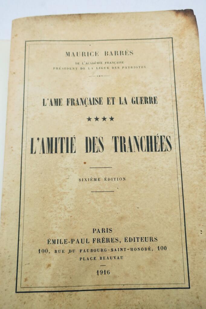 Französische Seele und Krieg: Schützengrabenfreundschaft