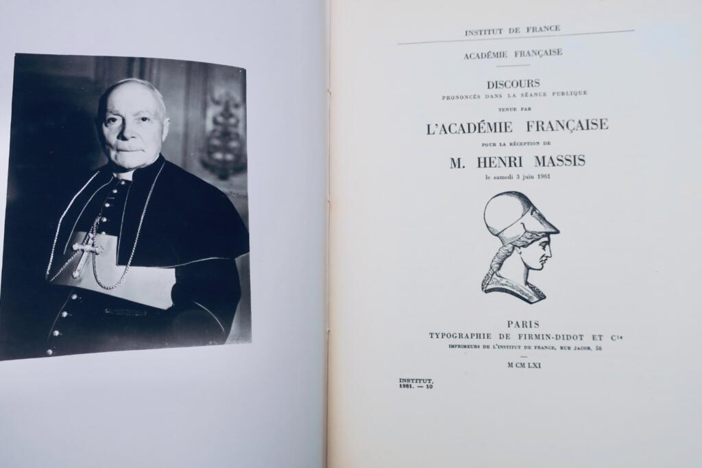Henri Massis Discours prononcés dans la séance publique 1961