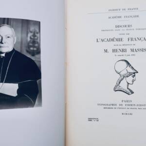 Henri Massis Discours prononcés dans la séance publique 1961