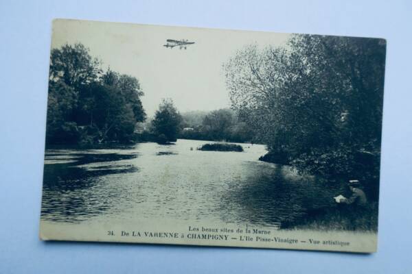 Avion - de la varenne à champigny l'ile pisse-vinaigne 1914