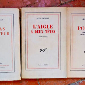 Cocteau poèmes Thomas l'imposteur, l'aigle à deux têtes NRF blanche