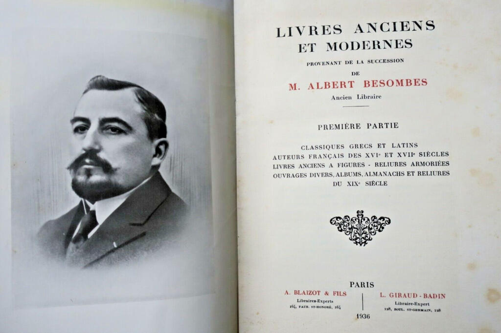 ベソンベス遺産の古書および近代書, 1936年