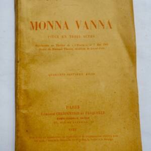 MAETERLINCK MAURICE MONNA VANNA - PIECE EN TROIS ACTES