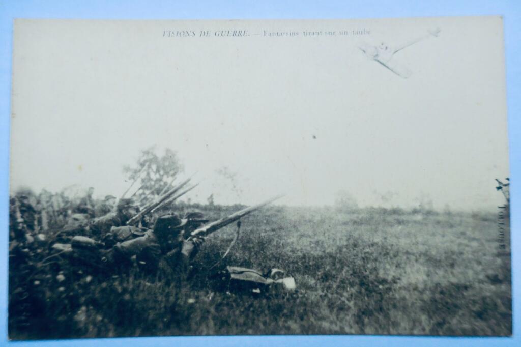 Infanterie schießt auf eine Taube