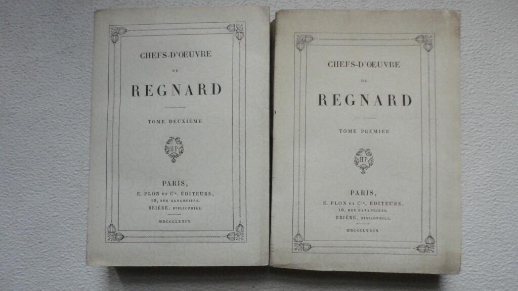 REGNARD Chefs-d’Oeuvre de Regnard (2/2 Complet) 1879