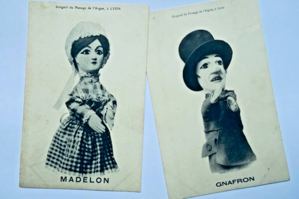 guignol du passage de l'argue LYON Madelon et Gnafon