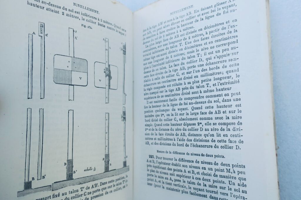 Arpentage, levé des plans et nivellement 1880