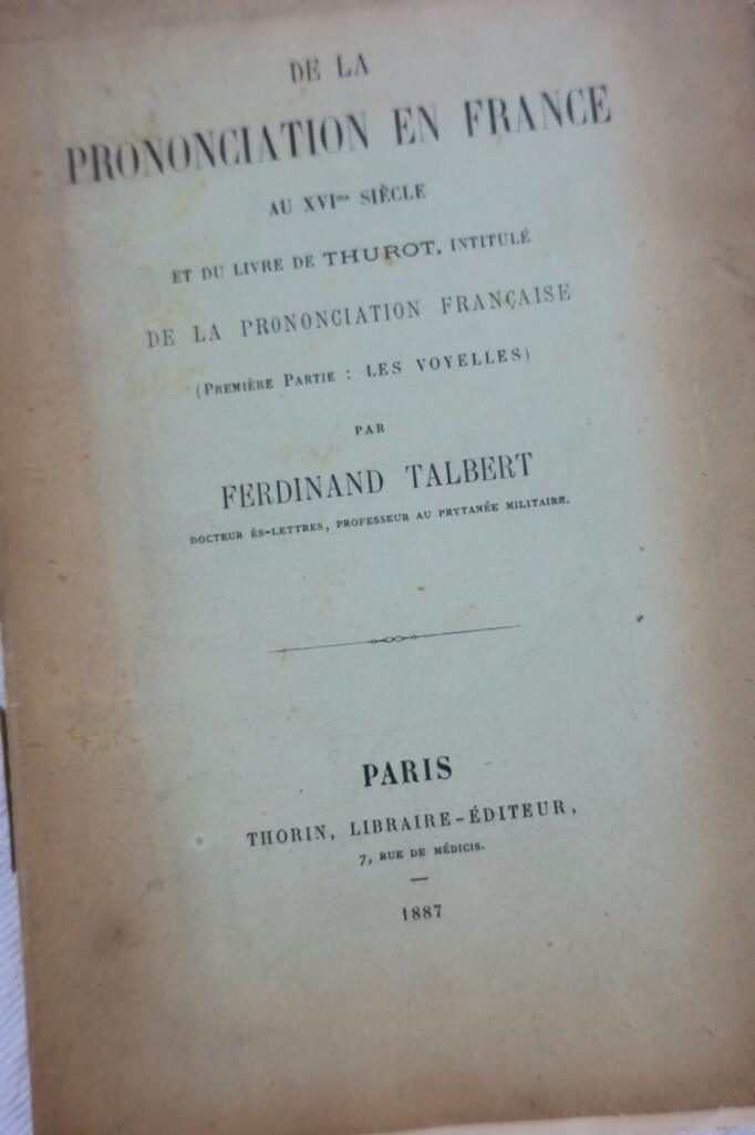 Französische Aussprache im 16. Jahrhundert