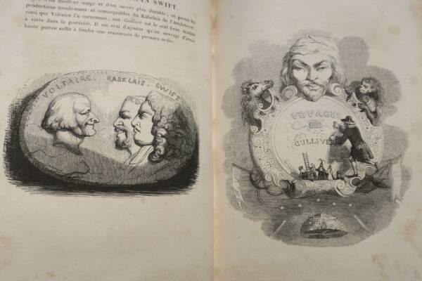SWIFT Voyages de Gulliver dans les contrées lointaines 1838 Grandville
