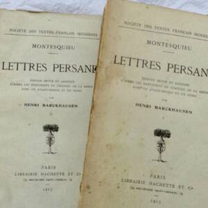 MONTESQUIEU (PAR BARCKHAUSEN HENRI) LETTRES PERSANES 1913