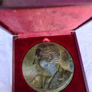 Georges Mandel 66 mm., BRONZE., signée François Cogné