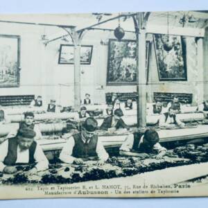 tapis et tapisseries Hamot manufacture d'Aubusson atelier de peinture