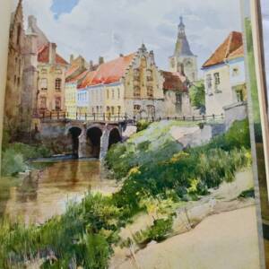 livre LE MUSEE DU LIVRE belgique 1915 3 lithographies originales