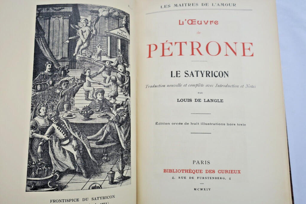 PETRONE. L’oeuvre de Pétrone. Le Satyricon