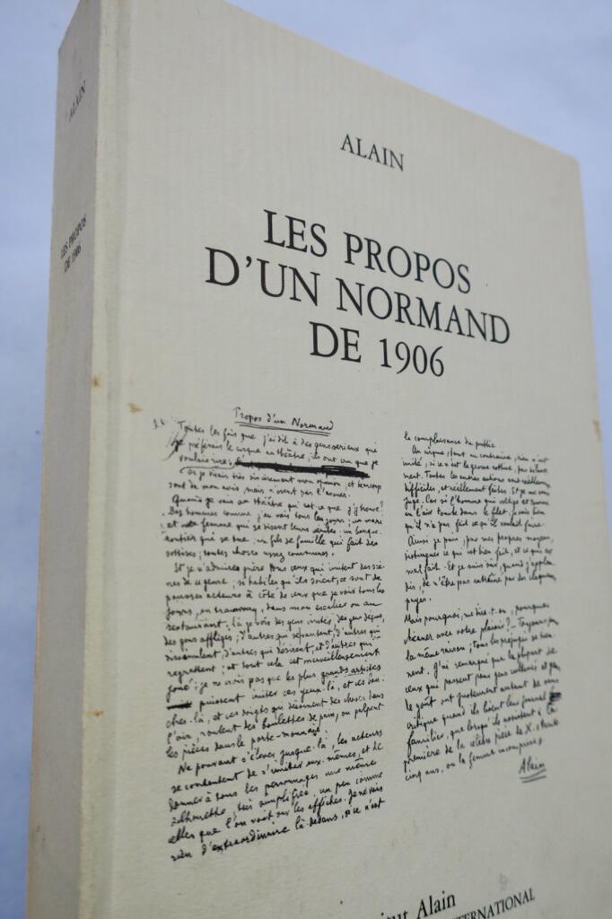 ALAIN Les propos d&rsquo;un Normand de 1906