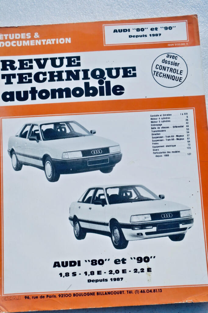 Technical service manual for AUDI 80 & 90