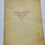 Sonette mit Autorwidmung
