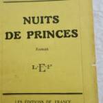 KESSEL (Joseph). Nuits de Princes EO - La Librairie Antique