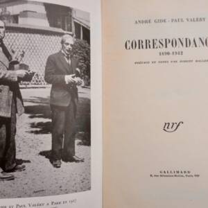 Gide, André Valéry, Paul CORRESPONDANCE: (1890-1942) SP