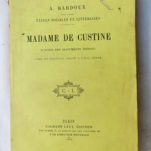 Custine MADAME de CUSTINE 1888
