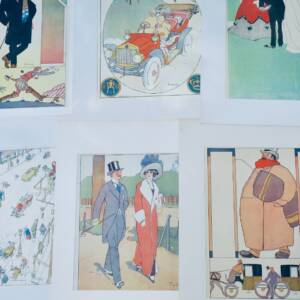 9 estampes en couleurs de Fabiano