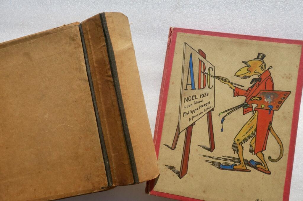 ABCédaire R. Hofer 1933 27 planches cartonnées coloriés à la main