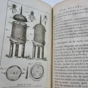 Abeille De la composition des paysages + manuel soigner les abeilles 1793