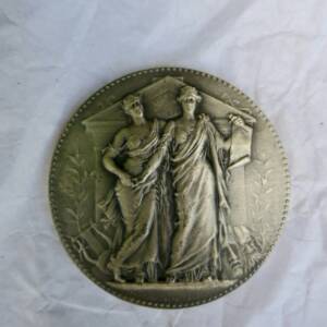 Académicien F. Gregh argent 40 mm., 29 grs sté des auteurs et compositeurs