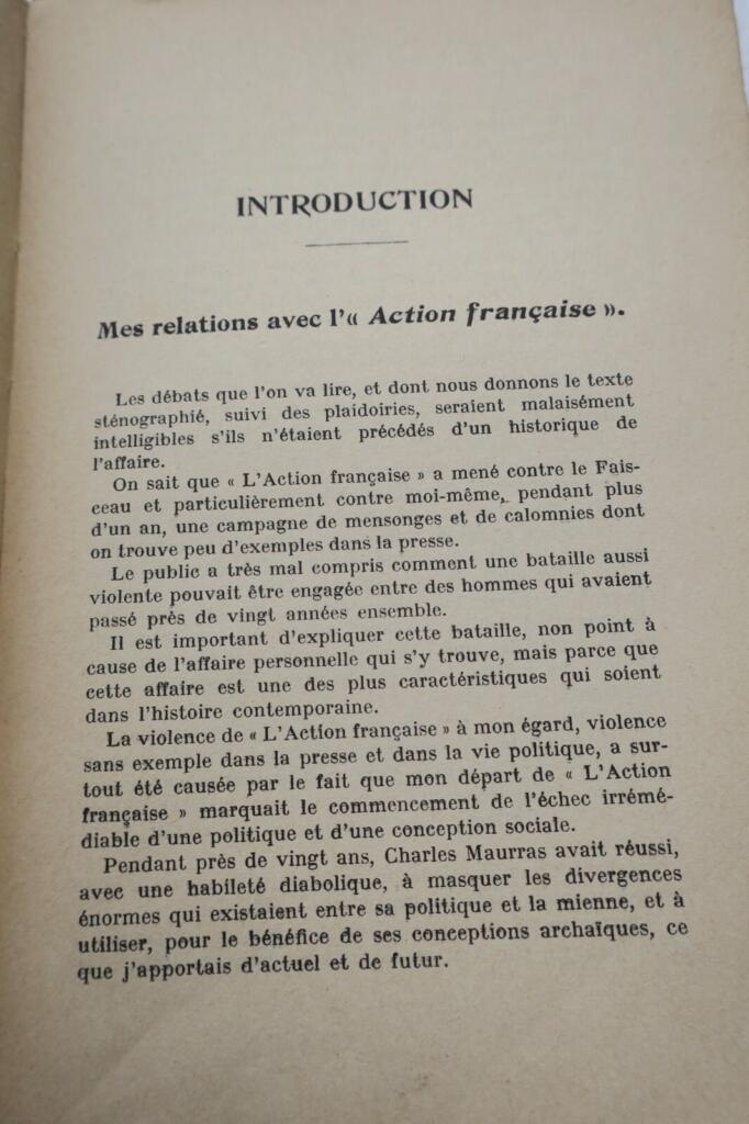 Libel trials transcript: Valois v. Action française
