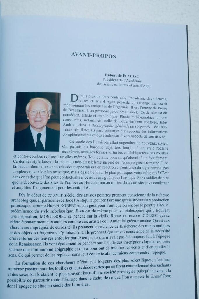 Agen 47 Antiquités de la ville d&rsquo;Agen : le manuscrit de Pierre de Beaumesnil