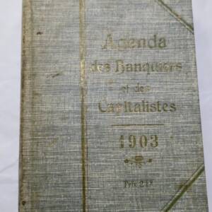 agenda des banquiers et des capitalistes 1903